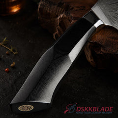 67-Layer Damascus Chef Knife, Black G10 Handle, Kitchen Knife (Gift Box)