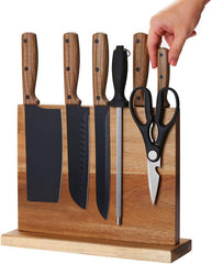 Best Quality Magnetic Knife Block in Acacia Wood
