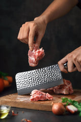 B1Z 6.5 inch 67 Layers Damascus steel Bone Chopper Having Nature ebony Wood Handle