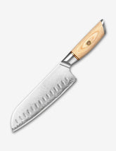 Blissful Edge Series 7 Inch Damascus Steel Santoku Knife