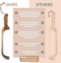 Sourdough Wooden Bread Slicer Bow Saw Cutter