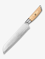 Blissful Edge Series 8.5 Inch Damascus Steel Bread Knife