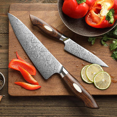 Bold Dynasty Series 2 Pcs Damascus Steel Knife Set