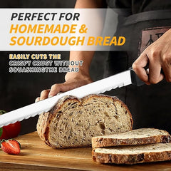 10-Inch German Steel Serrated Bread Knife