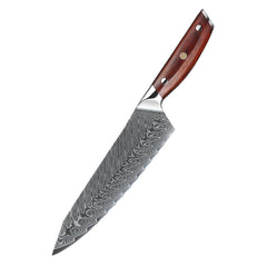 DSKK B27 67 Layers Damascus Steel Chef Knife with Rosewood Handle