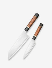 8 Inch Chef Knife, ZDP189 Having Black G10+White Ox Bone +Padauk Burl Wood Handle