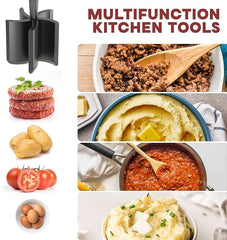 1pc Handheld Kitchen Meat Chopper And Masher