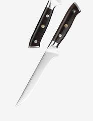 B13S 6 Inch Boning Knife, German 1.4116 Steel, Having Nature Ebony Wood Handle