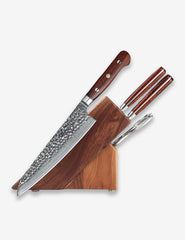 5pcs Knife Set 67 Layers Damascus Steel Rosewood Handle - B9H