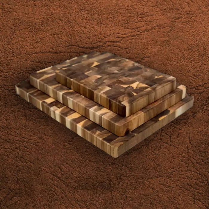 Premium End Grain Acacia Wood Cutting Board 05 – Durable Chopping Surface with Natural Wood Grain for Stylish Kitchen Use