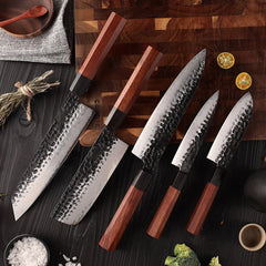 Prime Series 5pcs Japanese Knives Set With Magnet Knife Block