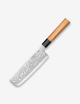 Precision Master Series 7 Inch Damascus Steel Nakiri Knife With Buffalo Horn Handle