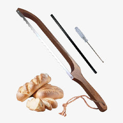 Sourdough Wooden Bread Slicer Bow Saw Cutter