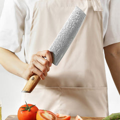 Blaze Series 7 Inch Damascus Steel Nakiri Knife