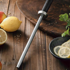 BlackHawk Series 9 inch diamond rod Knife Sharpner with Pakka Wood Handle