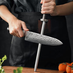 BlackHawk Series 9 inch diamond rod Knife Sharpner with Pakka Wood Handle