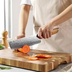 Blaze Series 7 Inch Damascus Steel Nakiri Knife