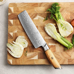 Blaze Series 7 Inch Damascus Steel Nakiri Knife