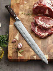 Bias Cut Series 12 Inch Granton German Steel Carving Knife