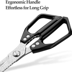 Best Quality Damascus Kitchen Scissors Black Aluminium Alloy