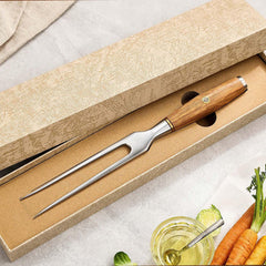 Blaze Series Stainless Steel Fork With Olive Wood Handle