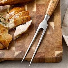 Blaze Series Stainless Steel Fork With Olive Wood Handle