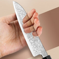 Precision Master Series 5.5 Inch Damascus Steel Santoku Knife