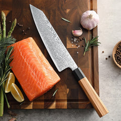 Precision Master Series 8.5 Composite Steel Bunka Knife With Red Wood Handle