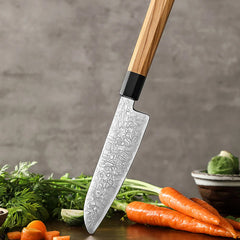 Precision Master Series 5.5 Inch Damascus Steel Santoku Knife