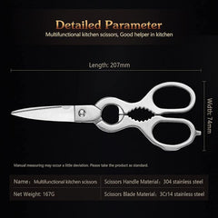 B30 7pcs Knife Set, 1pc 3.5 ″ Paring Knife, 1pc 5 ″ Utility Knife, 1pc 7 ″ Santoku Knife, 1pc 8 ″ Chef Knife, 1pc 8 ″ Bread Knife, 1pc Scissor, 1pc Wooden Holder having Figured Sycamore Wood Handle