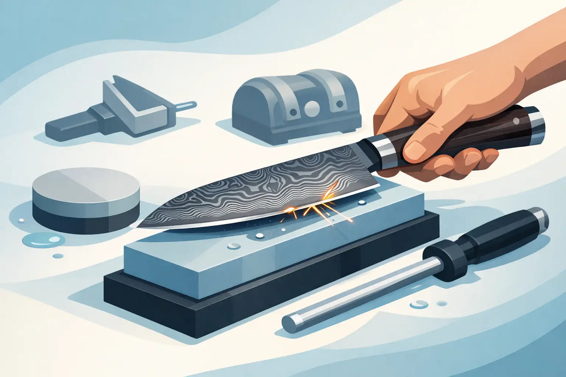 How to Sharpen Damascus Knives Without Ruining Them