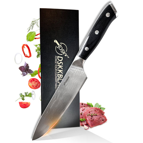 High Carbon German Kitchen Chef Knife With Sharpener
