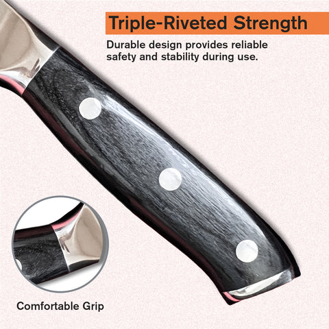 High Carbon German Kitchen Chef Knife With Sharpener