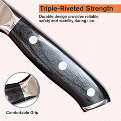 High Carbon German Kitchen Chef Knife With Sharpener