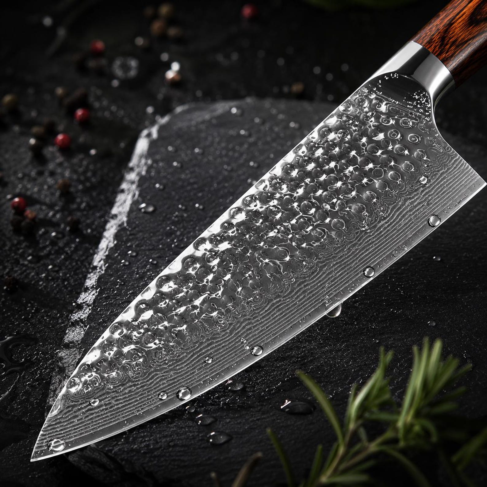 67 Layer Damascus Steel Chef Knife – Ultra Sharp 8 Inch Kitchen Knife with Desert Ironwood Handle, Professional Cooking Gift