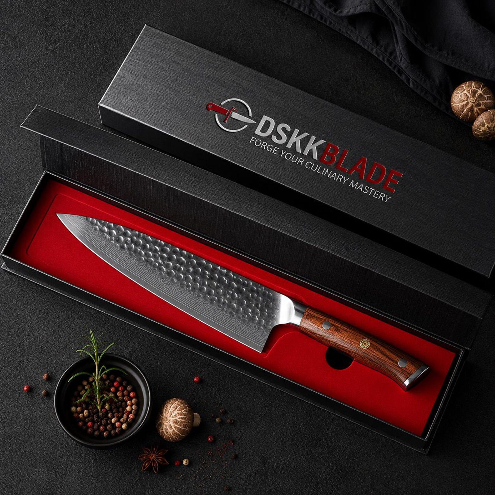67 Layer Damascus Steel Chef Knife – Ultra Sharp 8 Inch Kitchen Knife with Desert Ironwood Handle, Professional Cooking Gift