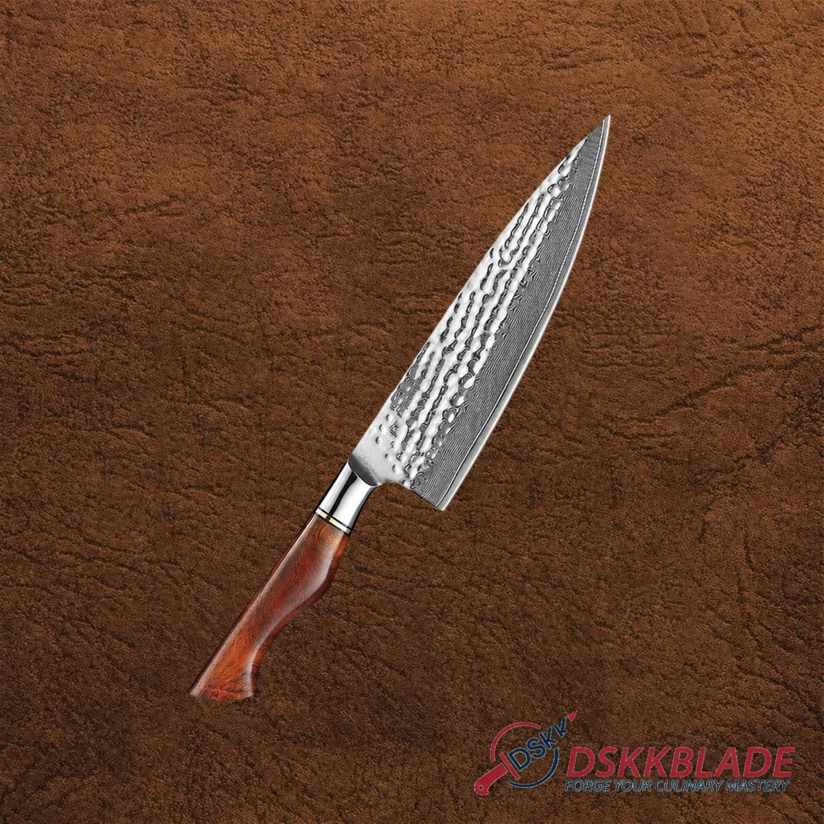 8.5 Inch Damascus Chef Knife, 73 Layer Powder Steel, Rosewood Handle, Cooking Gift