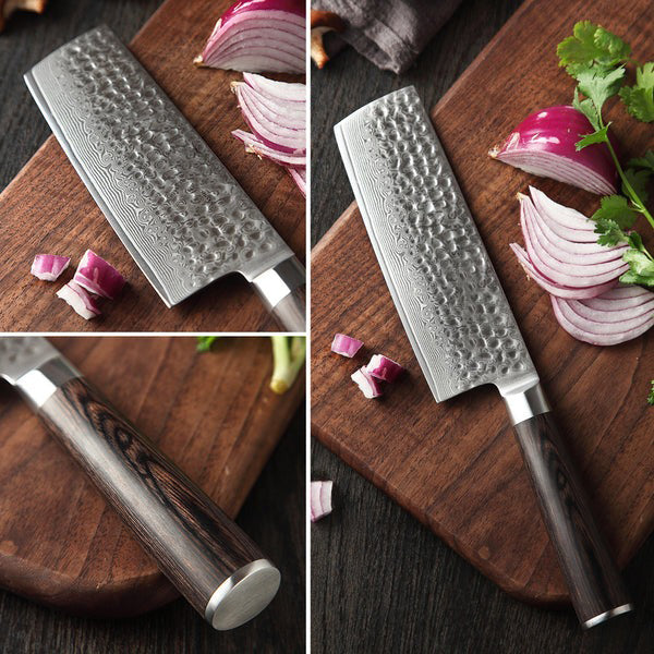 Black Hawk Series 6.8 inch Damascus Steel Nakiri Knife