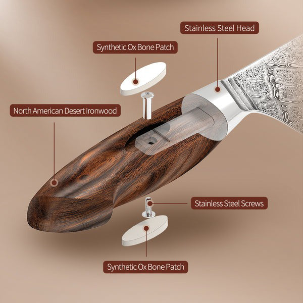 Bold Dynasty Series 5 Inch Damascus Steel Steak Knife