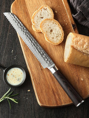 Black Hawk Series 8 inch Damascus Steel Bread Knife