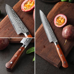 Batonnet Series 6 inch Damascus Steel Utility Knife