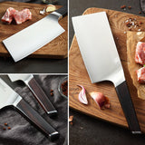 Blade Elite Series 6.5 inch German Steel Cleaver Knife With Nature Ebony Wood Handle
