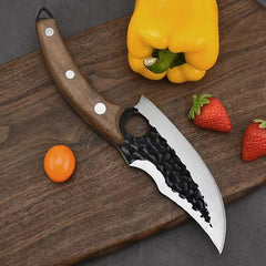 Handmade Forged Chef Knife Set – 3 Pcs High Carbon Steel with Leather Sheaths