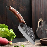 Handmade Forged Chef Knife Set – 3 Pcs High Carbon Steel with Leather Sheaths