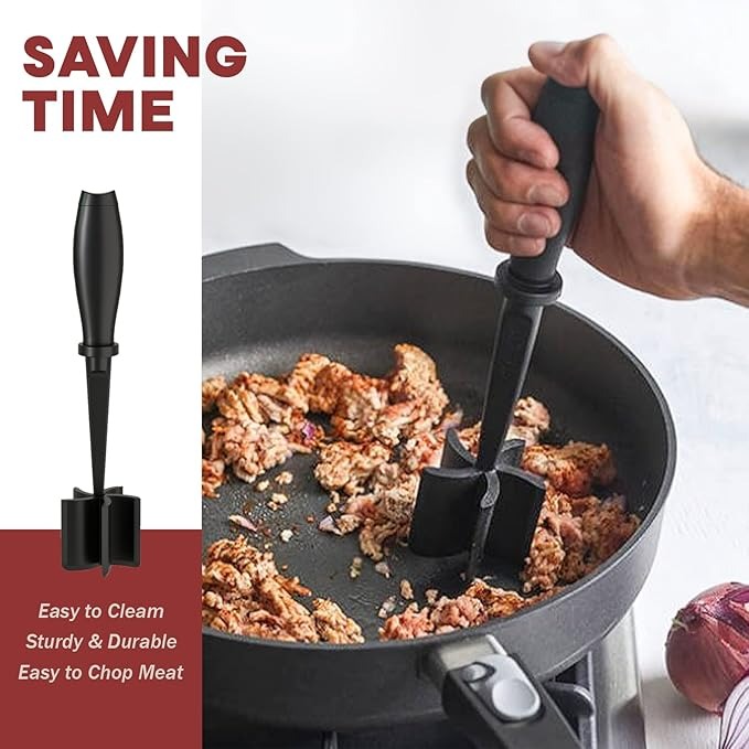 1pc Handheld Kitchen Meat Chopper And Masher