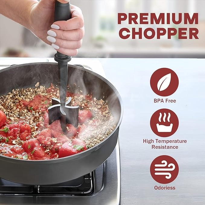 1pc Handheld Kitchen Meat Chopper And Masher