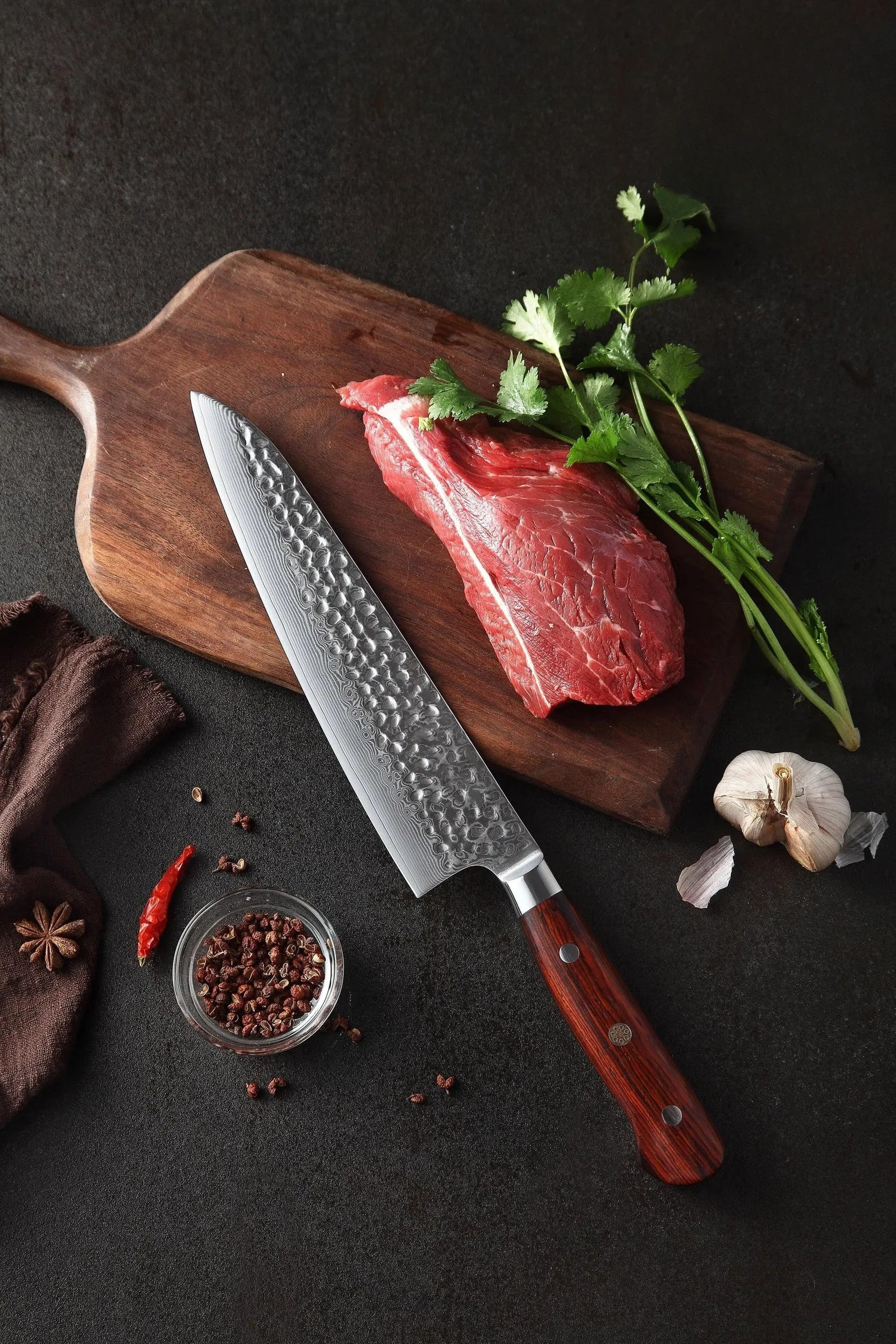 Batonnet Series 8 inch Damascus Steel Chef Knife