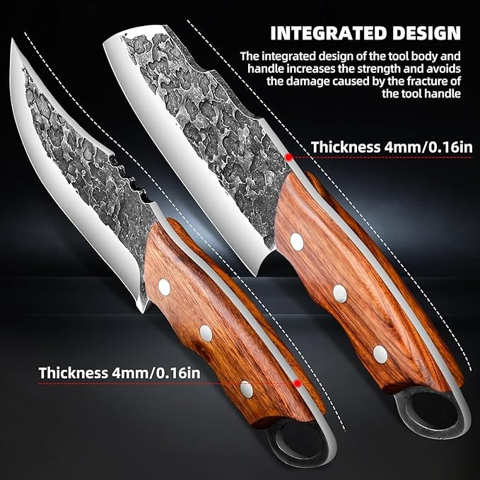 3 Pieces Hand Forged Chef's Knife