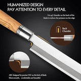 DSKK 300 Sashimi Knife+ Wooden Sheath, Having Nature Olive Wood Handle