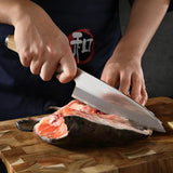 DSKK 180 Deba Knife+ Wooden Sheath, Having Nature Olive Wood Handle